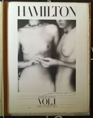 David Hamilton / Seize Phototypies Edition Limitee - - Vol I Signed 1st Ed 1978