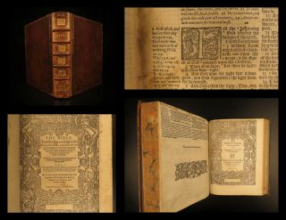 1594 Geneva English Bible Barker Old/new Testament Grashop Puritans & Pilgrims