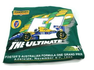 Vintage Australian Fosters Adelaide Formula One Grand Prix Nov 1993 T - Shirt S