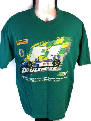 Vintage Australian Fosters Adelaide Formula One Grand Prix Nov 1993 T - Shirt S 2