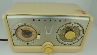 Vintage Admiral Tube Clock Radio Parts & Repair Not For Restoration