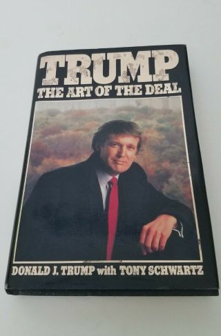 Signed Donald Trump Art of the Deal 1987 Blue Sharpie Early Signature 2