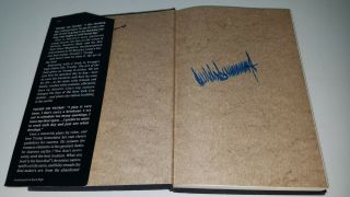 Signed Donald Trump Art of the Deal 1987 Blue Sharpie Early Signature 3