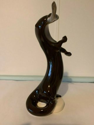Lomonosov Ussr Made In Russia Brown Otter Mink Weasel Vintage Figurine