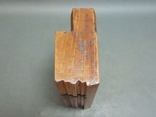 Wooden Moulding Plane 7/8 " Ogee & Bead Vintage Old Tool By Buck & Hickman
