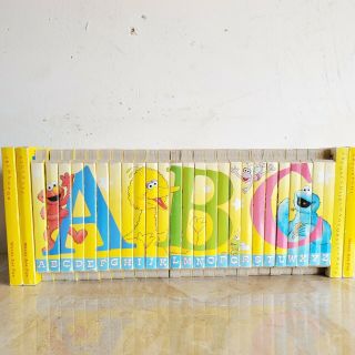 Sesame Street Abc Board Books Set Of 26 Alphabet Vintage,  4 Bonus Books