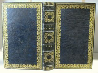 Fine Binding 2 Vols Don Quixote 1809 Illustrated Trans By C.  Jarvis Fine Bindngs 3