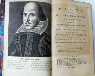 1778 The Plays Of William Shakespeare 10 Vol.  Set,  Samuel Johnson