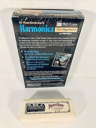Vintage Marine Bank Harmonica Made By M.  Hohner 1896 In Germany Key of C 2