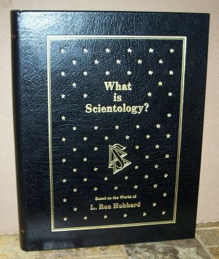 What Is Scientology? L.  Ron Hubbard Signed,  Leather,  Gold Gilt,  Limited