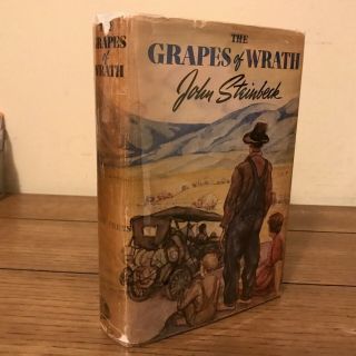 The Grapes Of Wrath,  John Steinbeck (1939),  True First Edition,  W/ 1st State Dj