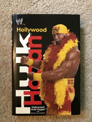 Hollywood Hulk Hogan Hand Signed Hardcover Book With Photo Proof Of Signing