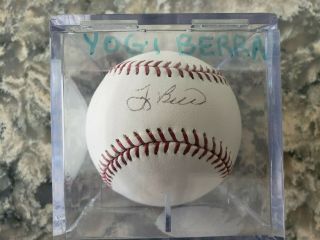 Yogi Berra Signed Ball With Case