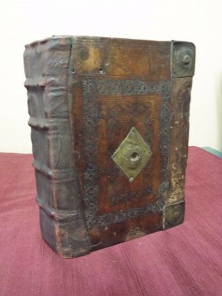 1634 King James Bible - Printed By Robert Barker - London - Brass