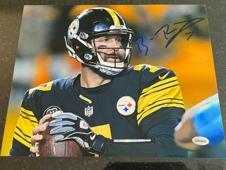 Ben Roethlisberger Signed 8x10 Photo With Pittsburgh Steelers