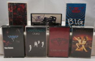 Aerosmith Pump Big Vacation - Van Halen Ou812 Carnal,  Vintage Rock Cassette X 7