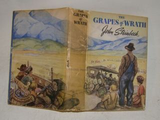 Grapes Of Wrath John Steinbeck Viking Apr 1939 1st Ed 1st Prnt Vg Nobel Author