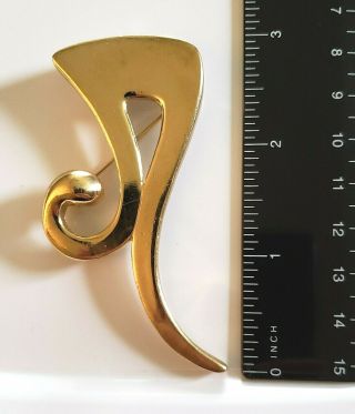 Kj Jewelry Givenchy Vintage Pin Brooch Signed Paris York Polished Gold Tone