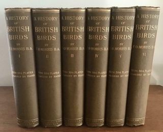 1895 A History Of British Birds By F O Morris 6 X Vols 394 Hand Coloured Plates