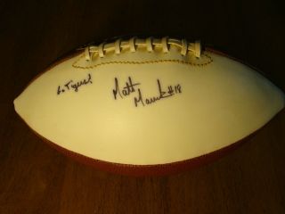 Matt Mauck Lsu Autographed Football