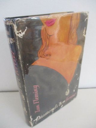 First Edition Hc In Orig Dj Ian Fleming Diamonds Are Forever James Bond 007 Cape