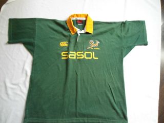 Vintage South Africa Springboks Canterbury Rugby Jersey Shirt 3xl