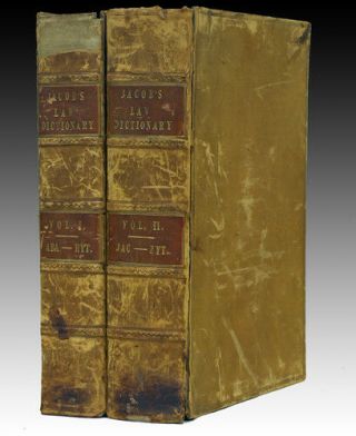 Giles Jacob & Thomas Edlyne Tomlins: The Law - Dictionary: [two Volumes].  1797