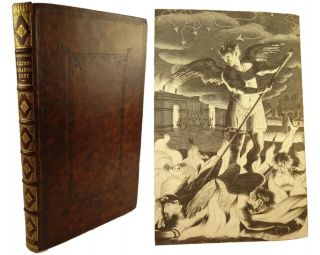 1688 Paradise Lost,  John Milton.  Folio,  4th Edition,  1st Illustrated,  Large Paper