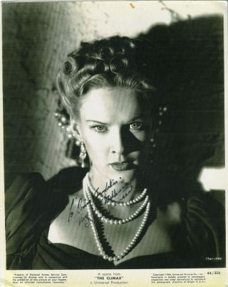 Vintage 1940s Hand Signed Autographed Photo June Vincent Movie Star