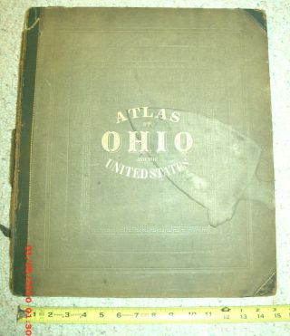 Atlas Of The State Of Ohio,  1868 W/ Railroad Map Of Ohio,  Indiana & Illinoise
