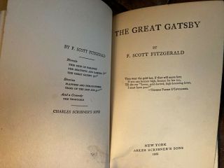 The Great Gatsby First Edition 1925 3