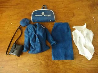 Vintage 60s Era Barbie American Airlines Attendant/stewardess Outfit 984