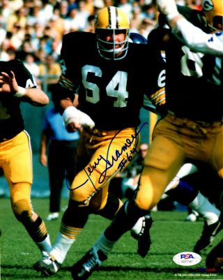 Jerry Kramer Autographed Signed 8x10 Photo Nfl Green Bay Packers Psa