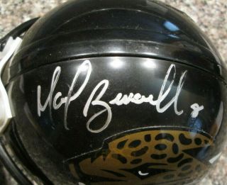 Rare Mark Brunell Auto Signed Riddell Mini Helmet Jacksonville Jaguars Jags