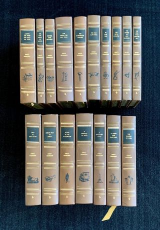 Ernest Hemingway Easton Press 17 Leather - Bound Books Old Man And The Sea