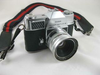 Vintage Kodak Retina Reflex Lll 35mm Camera W Schneider - Kreuznach Lens Germany
