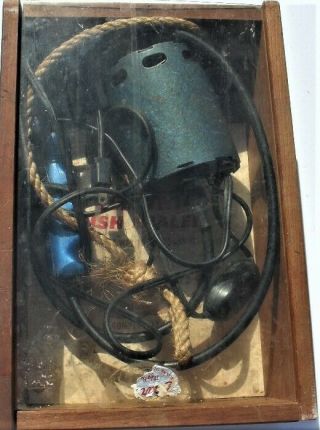 Vintage Bear Paw Electric Fish Scaler With Guard Wood Box Farmington,  Mi.