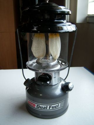 Vintage Coleman Camp Lantern Dual Fuel 285 1994