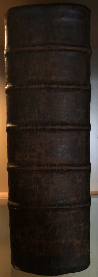 1791 Isaac Collins King James Bible With 4 Title Pages Binding & Boards