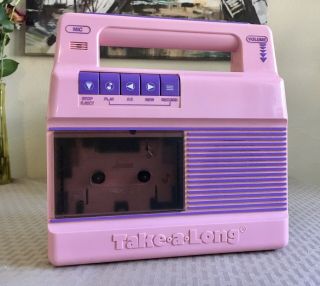 Vintage Take - A - Long Cassette Tape Player Recorder Power Tronic 1983 -
