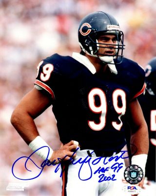 Dan Hampton Autographed Signed Inscribed 8x10 Photo Nfl Chicago Bears Psa