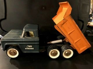 Vintage Structo Hydraulically Operated Dump Truck,  Pressed Steel Bed
