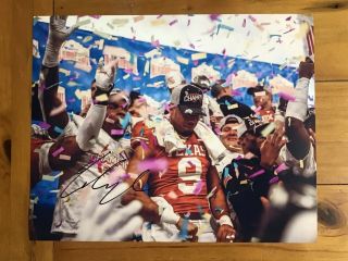 Collin Johnson Autographed Texas Longhorns Football 8x10 Photo Hook Em