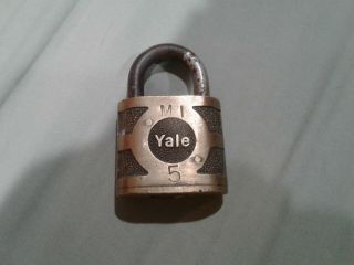 Vintage Yale Lock No Key.  Letters On It.