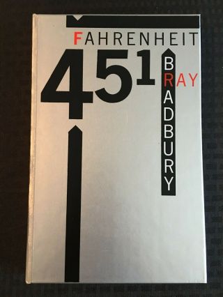 Fahrenheit 451 Bradbury Limited Editions Club 1619/2000 Mugnaini Slipcase