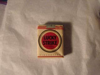 1940 - 50 Vintage Lucky Strike Cigarette Package For Display Only Reidsville N.  C.