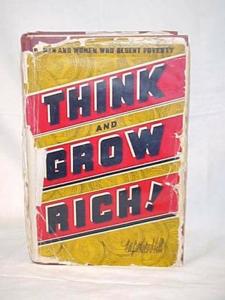 Hill,  Napoleon Think And Grow Rich 1937 Dj Tattered