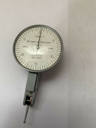 Vintage Brown And Sharp Dial Indicator