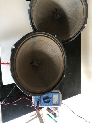Vintage Speakers 12” Pair 8 Ohm.  And Perfect