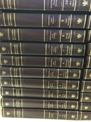 Encyclopaedia Britannica 34 Volume Set Reference Encyclopedia Leather Gilt 2